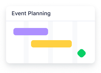 <h5>Event planning made effortless</h5>